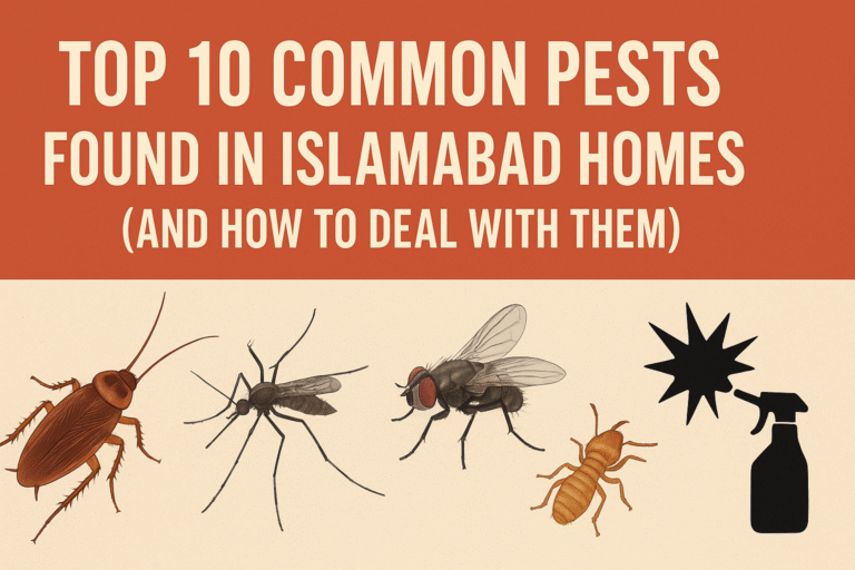 Top 10 Common Pests Found in Islamabad Homes (And How to Deal with Them)