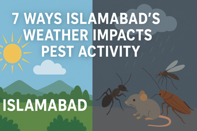 7 Ways Islamabad’s Weather Impacts Pest Activity